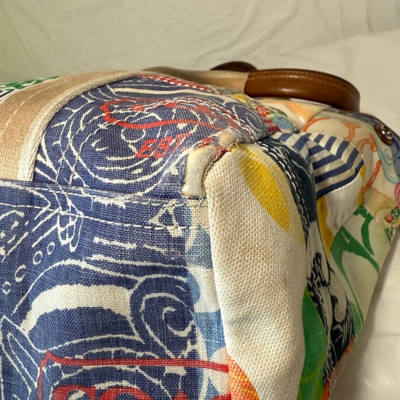 Vintage Coach Patchwork Hand Bag y2k - Picture 9 of 15